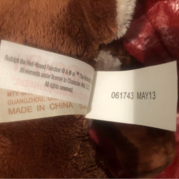 Rudolf red nose reindeer Dan Dee Collectors choice plush - - Picture 8 of 16
